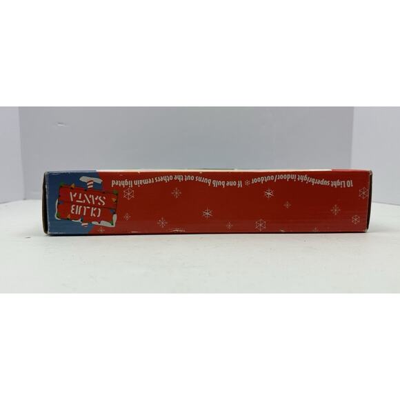 VTG Club Santa Full Body String Lights Covers Plastic Blow Mold Christmas WORK - Picture 6 of 7